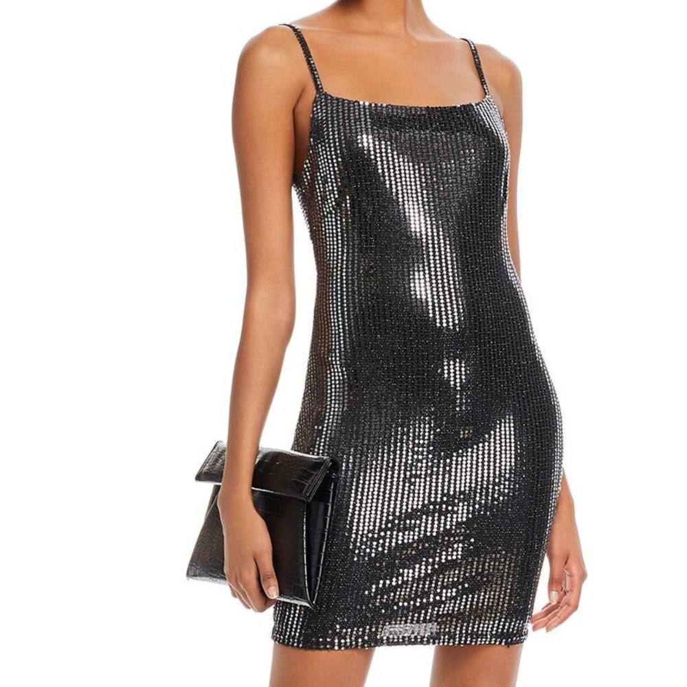 NWT AQUA MINI SLEEVELESS BODYCON DRESS -  M
